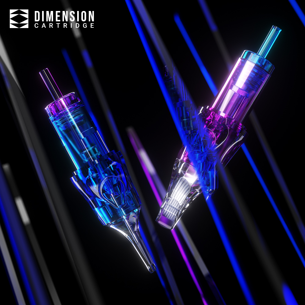 20pcs Round Liner Tatuagem Agulhas Cartucho 0.3mm 0.25mm Dupla Cor Long Taper 0