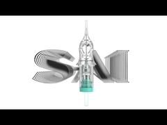 1 revestimento redondo ((0,25 mm) SAI Cartuchos de maquiagem permanente Agulhas 20 Pcs