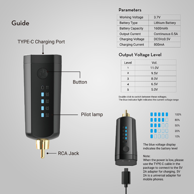 comprar Solong 1600 Mah Bateria sem fio de tatuagem PCA Bateria de tatuagem Fabricação em linha