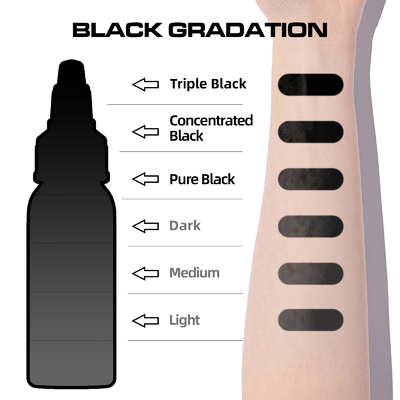 comprar Tinta de tatuagem de qualidade preta concentrada 60ml Tinta de tatuagem de sobrancelhas Fabricação em linha