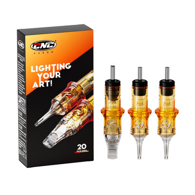 CNC Fuego Ferro Inoxidável Round Shader Agulhas de Tatuagem de Uso Único Agulha Magnum Tatuagem 0.30mm Cartucho de Tatuagem Agulha Aço Inoxidável EO Gás Esterilizado Agulhas de Tatuagem CNC