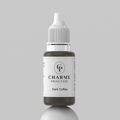 Café escuro Pigmento para tatuagem de sobrancelhas 15 ml Maquiagem permanente Pigmento para lábios