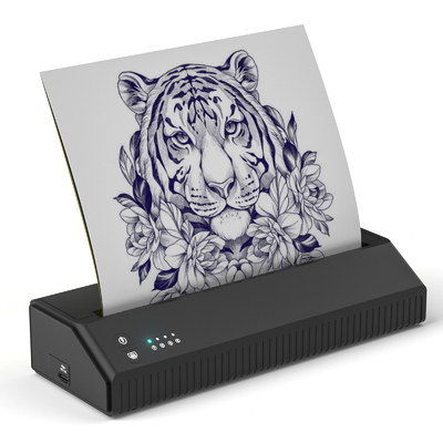 Máquina de transferência de tatuagem de controle de aplicativo 2500mAh 203dpi Tatuador de cópia térmica