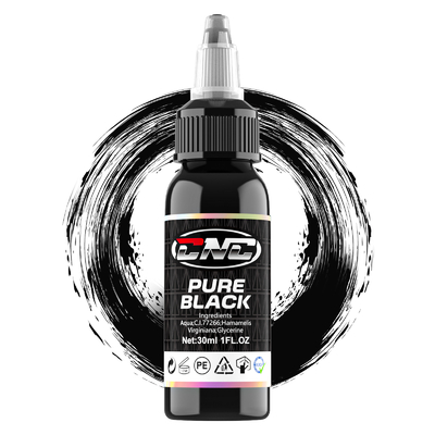 30 ml de tinta de tatuagem de melhor qualidade segura Super preto tinta de tatuagem CNC