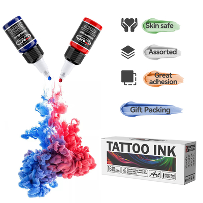 1/2 oz tinta de tatuagem à prova d'água de base vegetal tinta de tatuagem cosmética