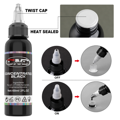 Tinta de tatuagem de maquiagem premium 60 ml Tinta de tatuagem vegetal pura