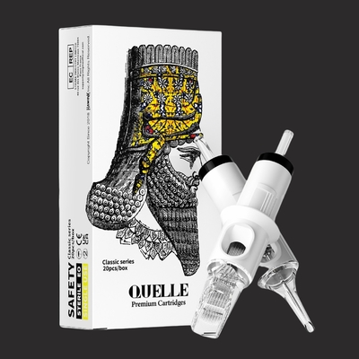 Agulha para cartucho de tatuagem descartável branca com embalagem única Tamanho 12x6x4cm