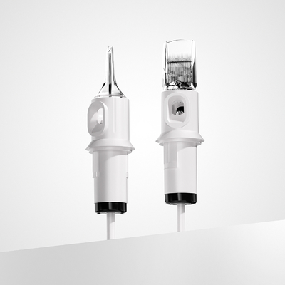 Quelle Cartucho de agulha de tatuagem branco 1RL 0,20 mm 0,25 mm 0,30 mm 0,35 mm OEM Cartucho de agulha de tatuagem para venda