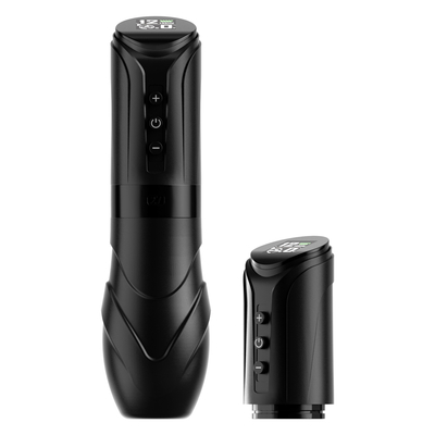 Máquina de tatuagem sem fio CNC KRONOS Bateria de 1900 MAh, carregamento rápido USB-C, 412 V ajustável e 7 tempos